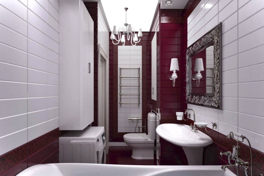 Бежевая туалетная комната