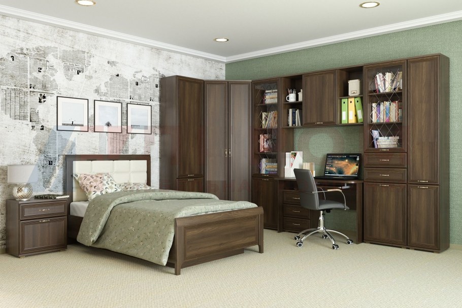 Навесные шкафы в спальню