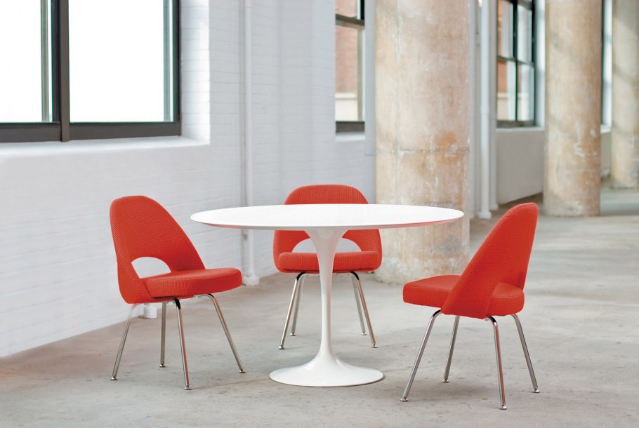 Стол Tulip d90 белый