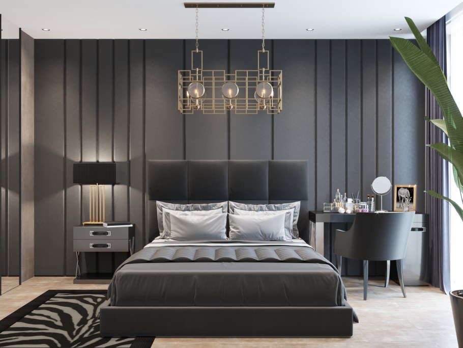 Лакшери спальня арт деко