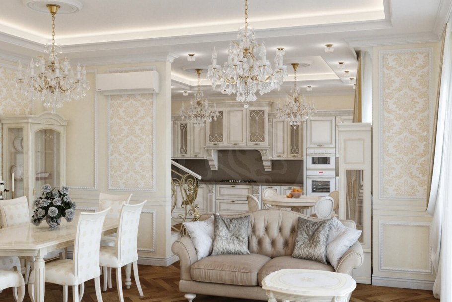 Интерьер таунхаус классика