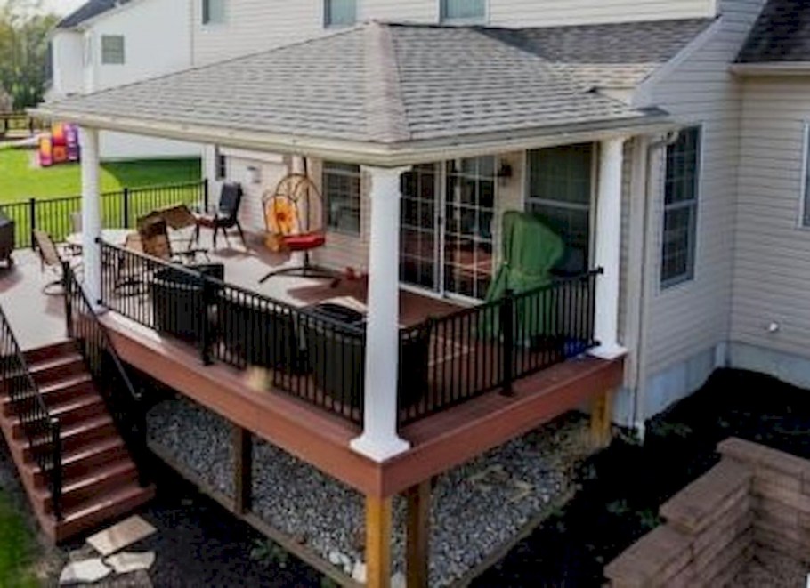 Терраса к высокому фундаменту