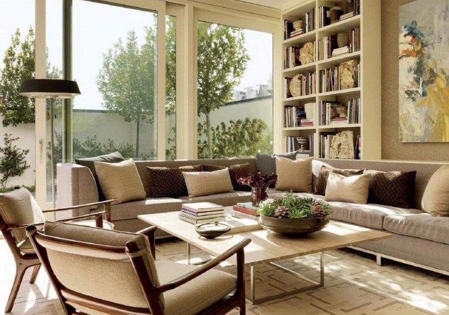 Интерьер в монохромной гамме