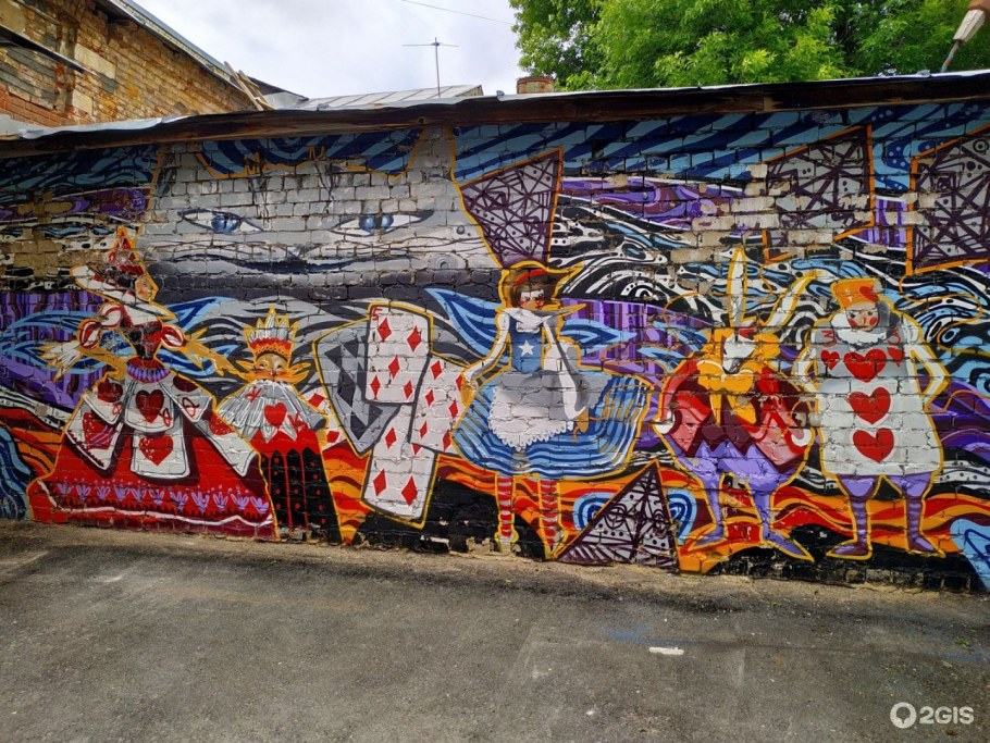 Разрисованные фасады домов