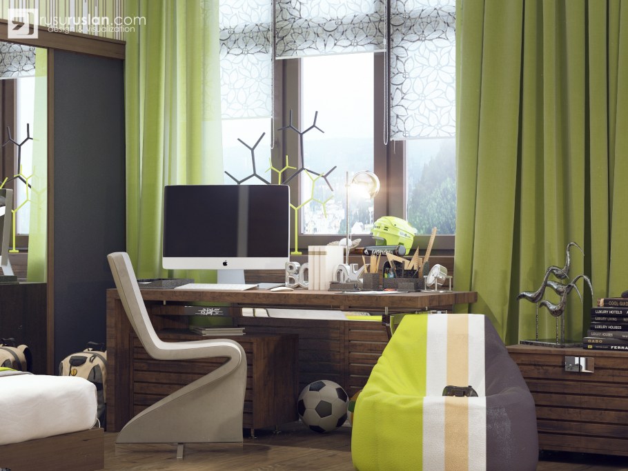 Интерьер комнаты для молодого человека