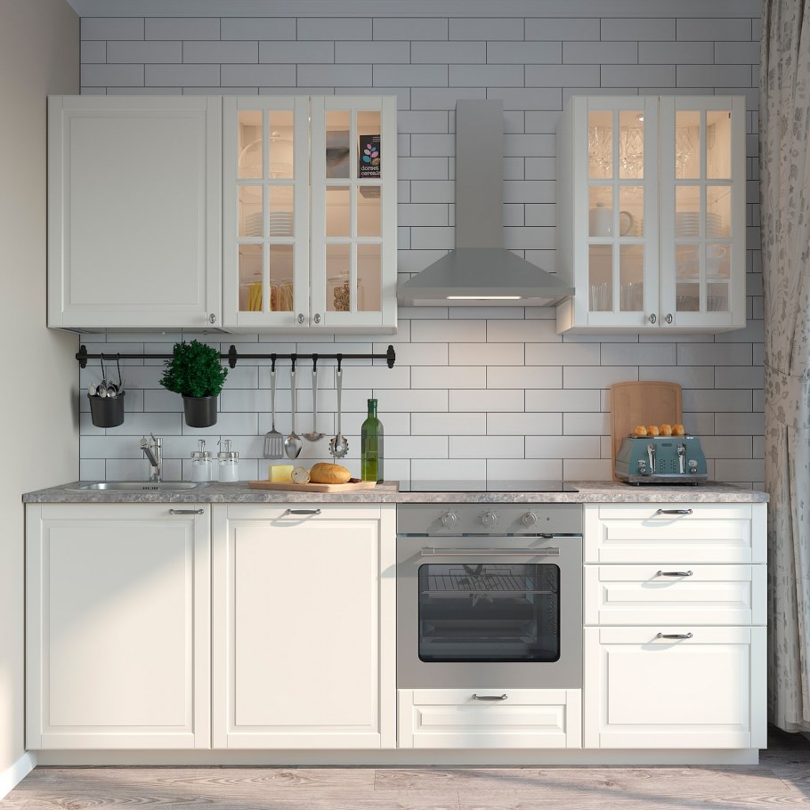 Кухня икеа Будбин белая