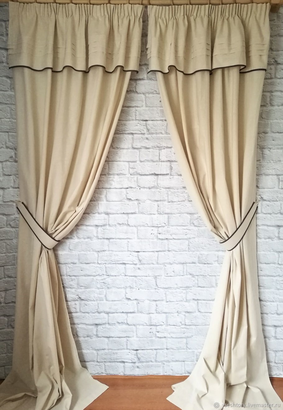 Льняные шторы в интерьере