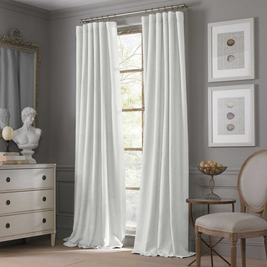 Льняные шторы в интерьере