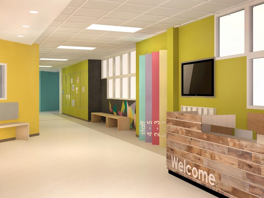 Школьный интерьер