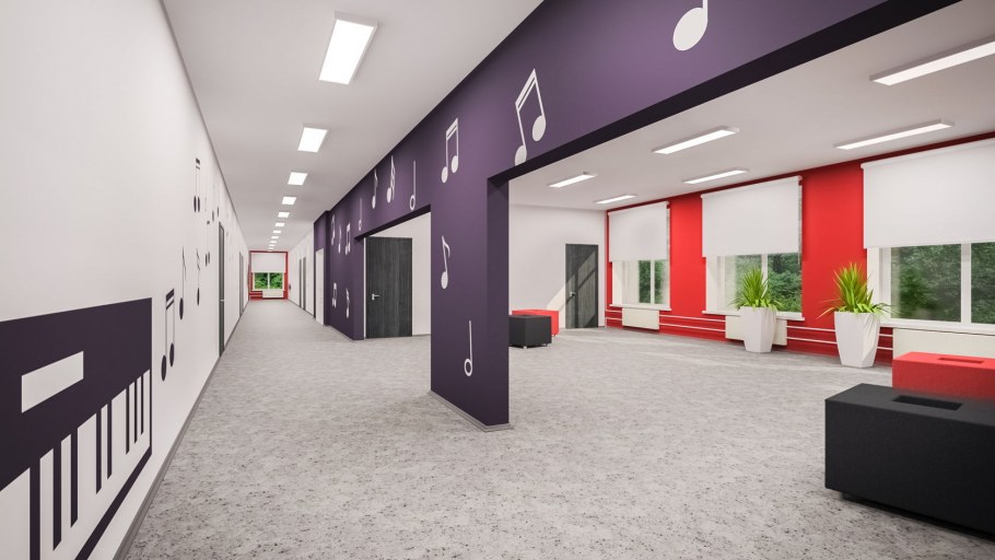 Интерьер школы