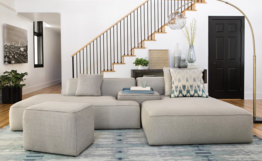 Модульный диван Goff белого цвета IMR 622713