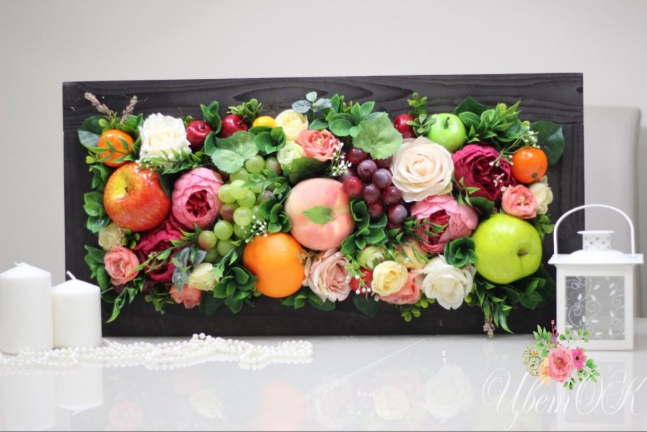 Панно искусственные фрукты