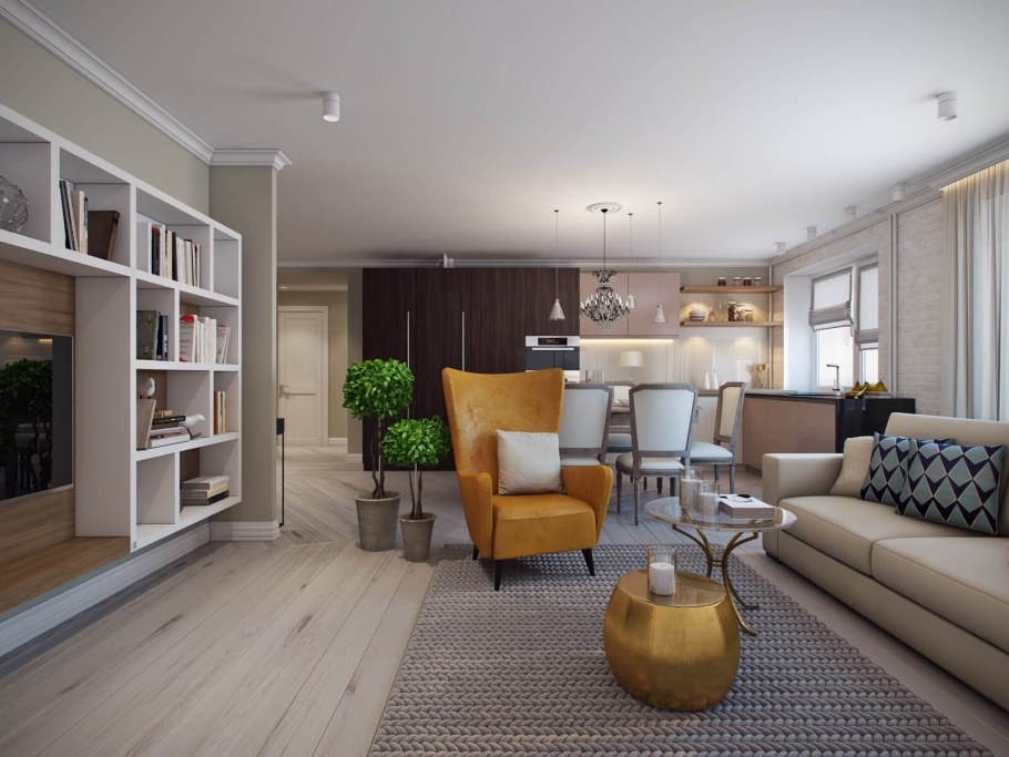 Интерьер 3-х комнатной квартиры