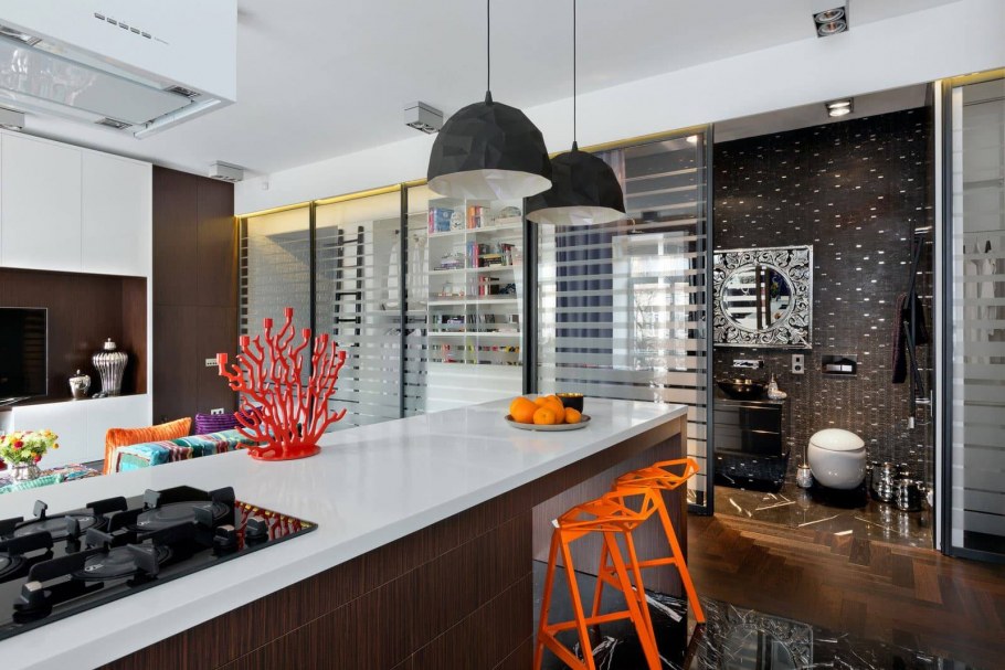 Интерьер кухни в стиле Фьюжн