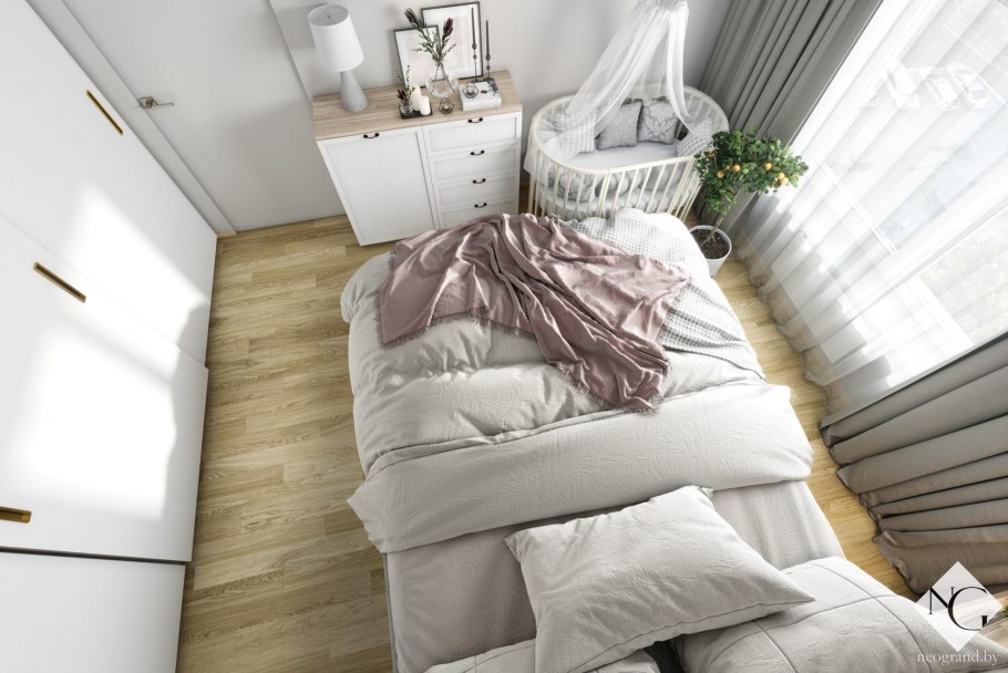 Планировка спальни вид сверху