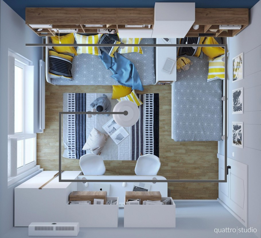 Комната закругленная вид сверху