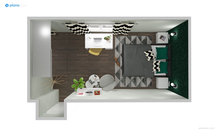 Планировка очень маленькой комнаты