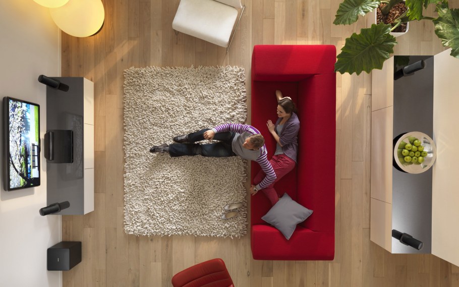 Интерьер комнаты сверху