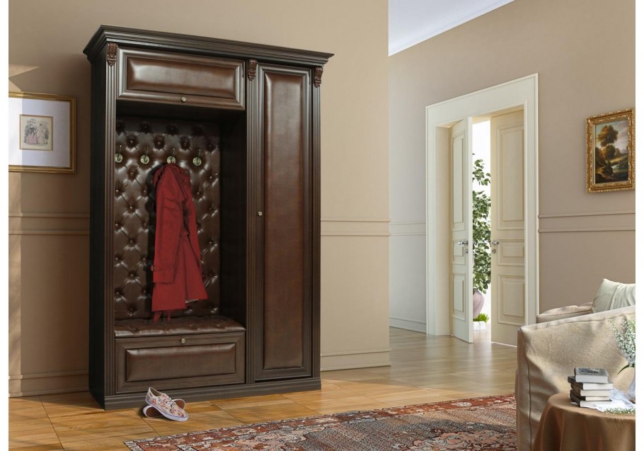 Шкаф распашной ИНКОЛ-2 массив