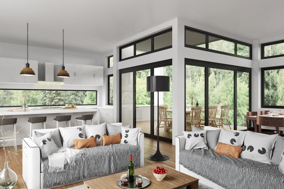 Двухуровневый дом проект