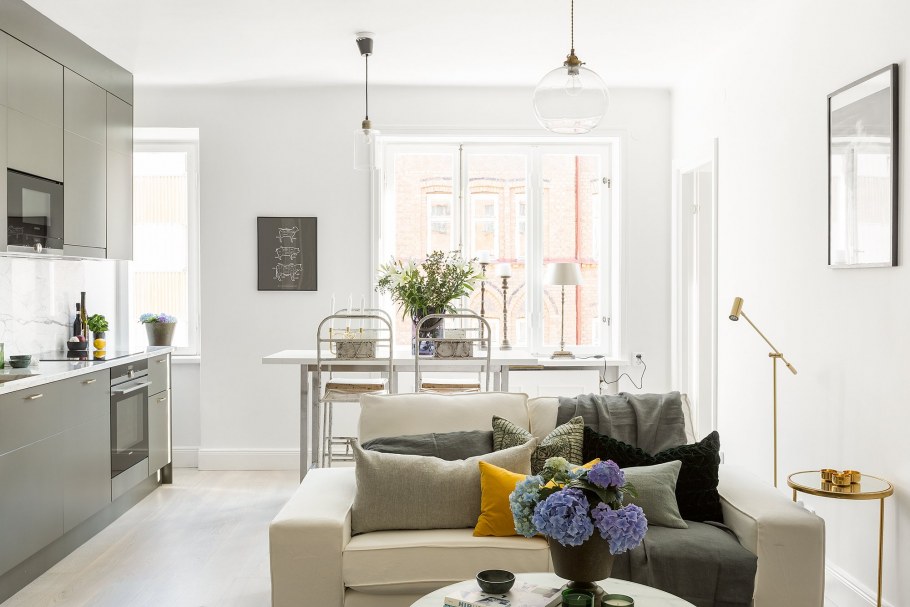 Кухня гостиная икеа Швеция