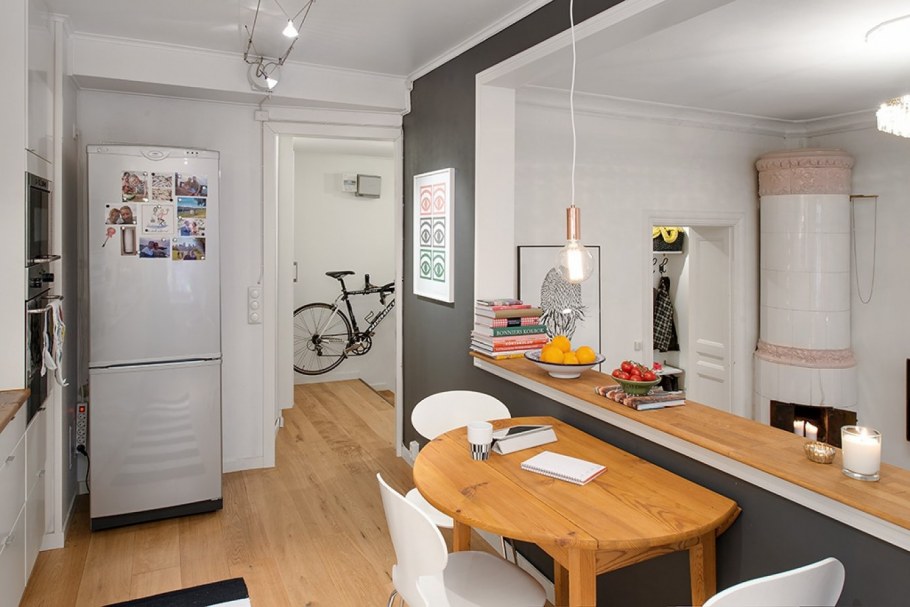 Шведский интерьер маленькой квартиры