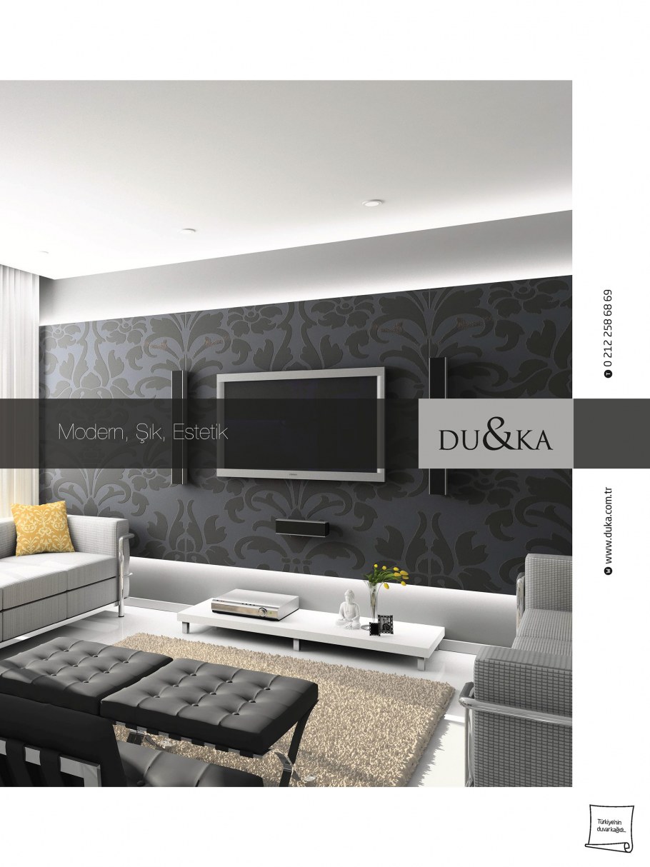 Жидкие обои серого цвета в интерьере