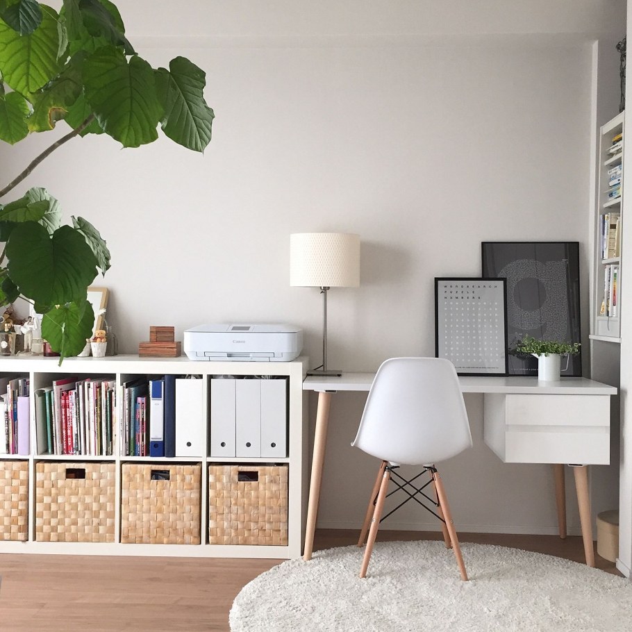 Кабинет икеа в интерьере