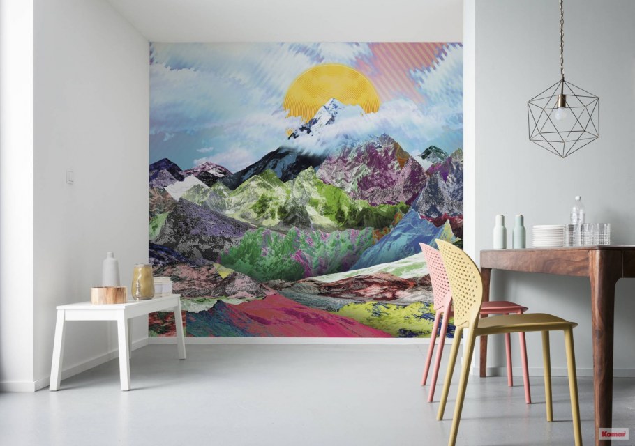 Роспись стен горы