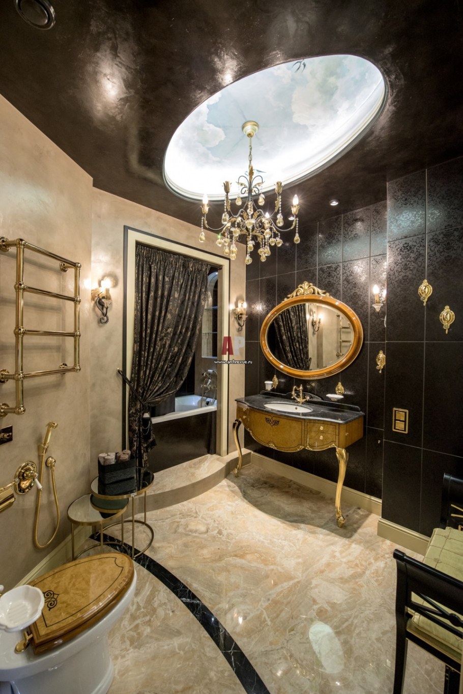 Ванная в стиле арт деко