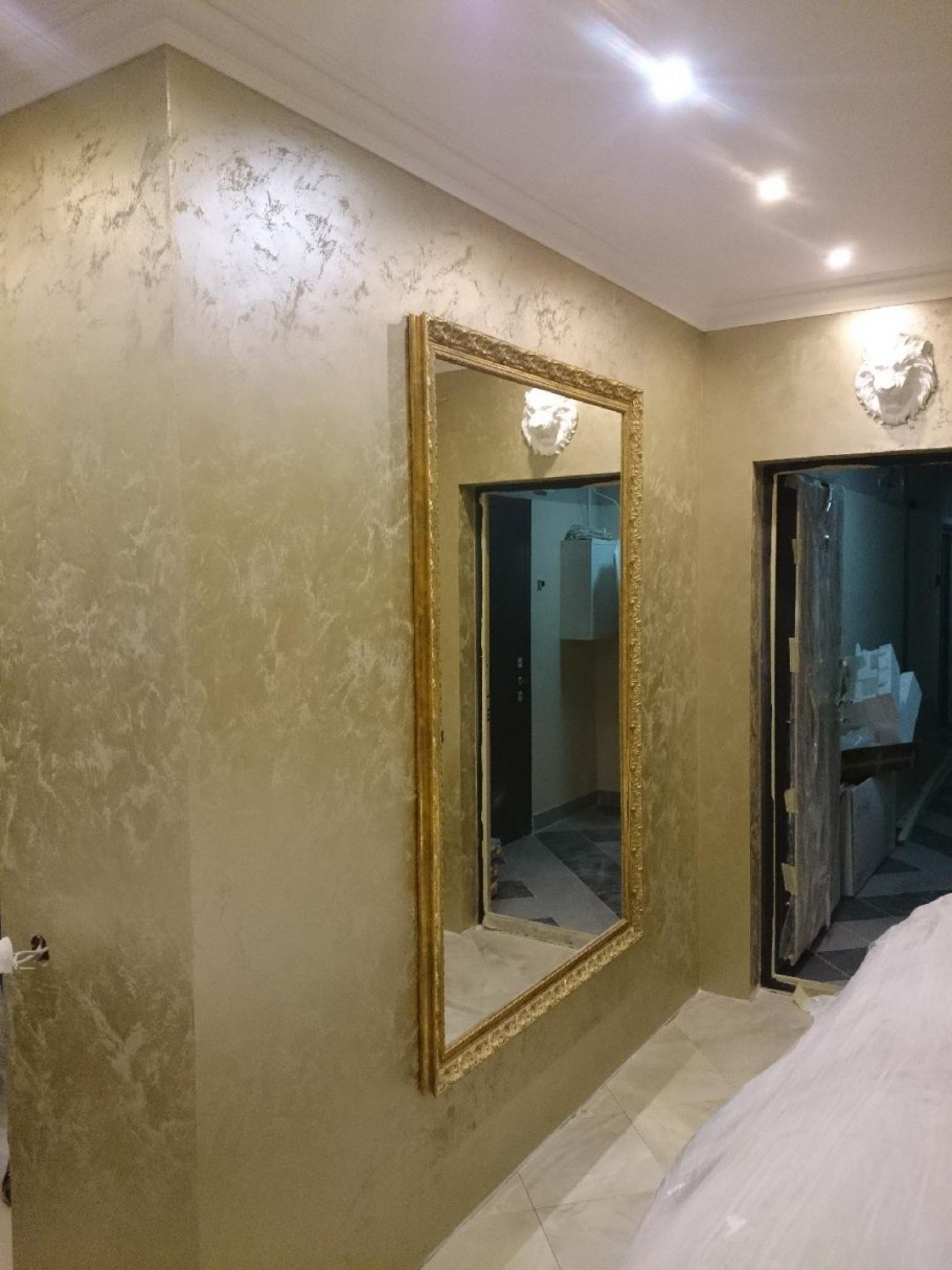 Венецианская штукатурка коридор мрамор