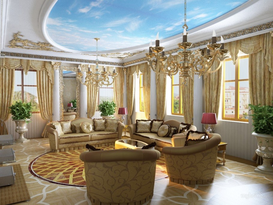 Классический интерьер гостиной