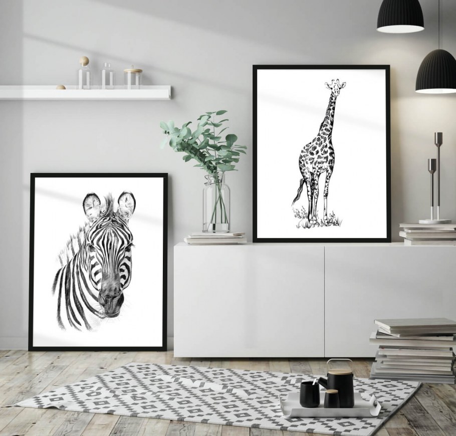 Зебра в интерьере