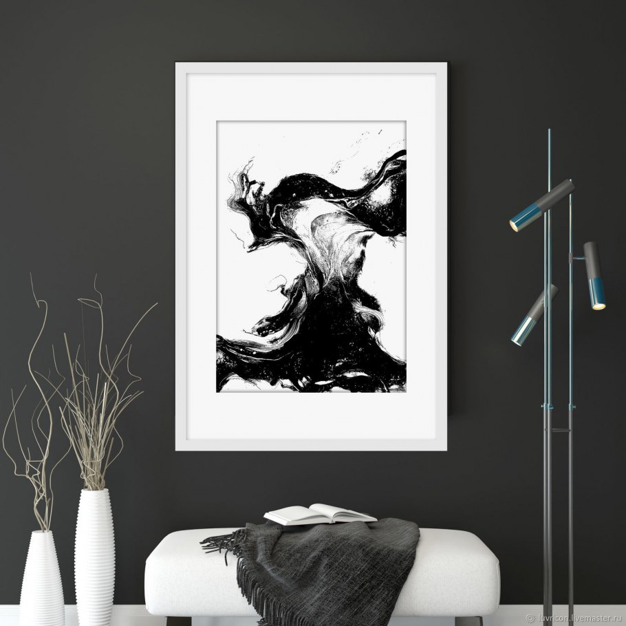 Черно-белые постеры для интерьера