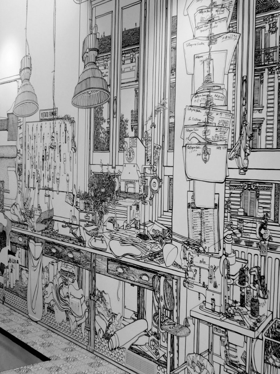 Графика маркером на стене