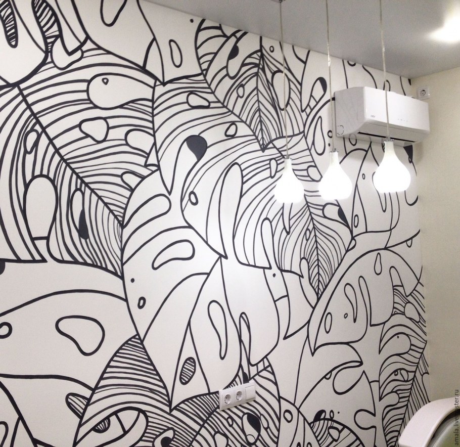 Графическая роспись стен