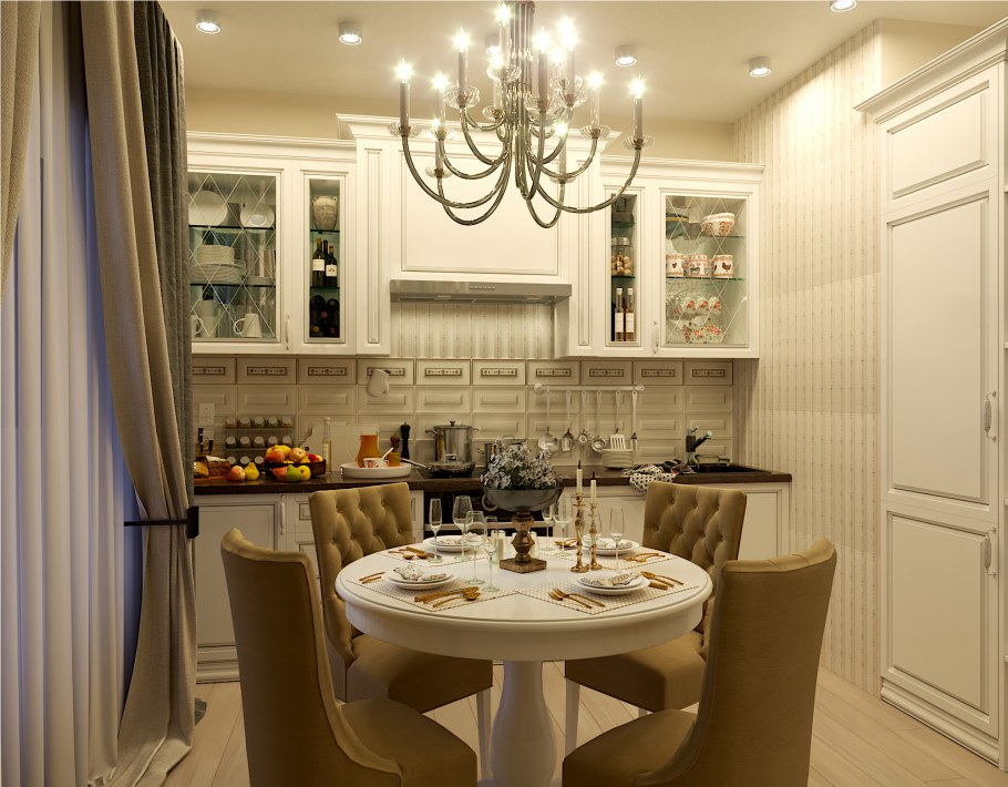 Визуализация интерьера кухни