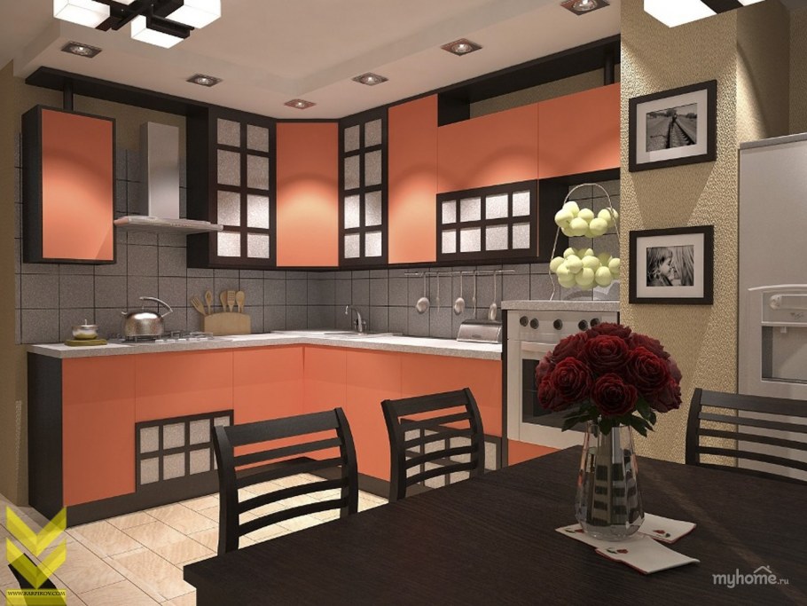 3д визуализация кухни