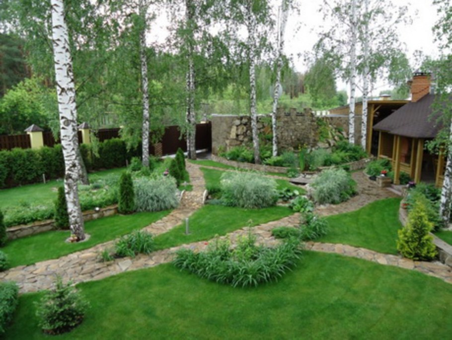 Красивая планировка участка