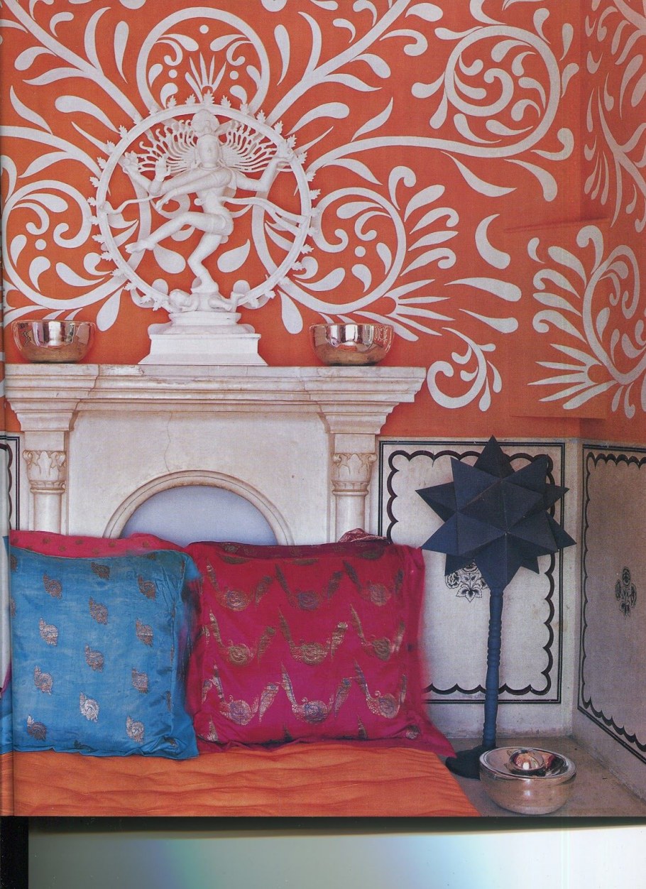Украшение стен в индийском стиле