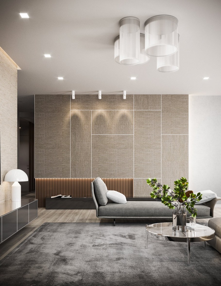 Лаконичный дизайн интерьера квартиры