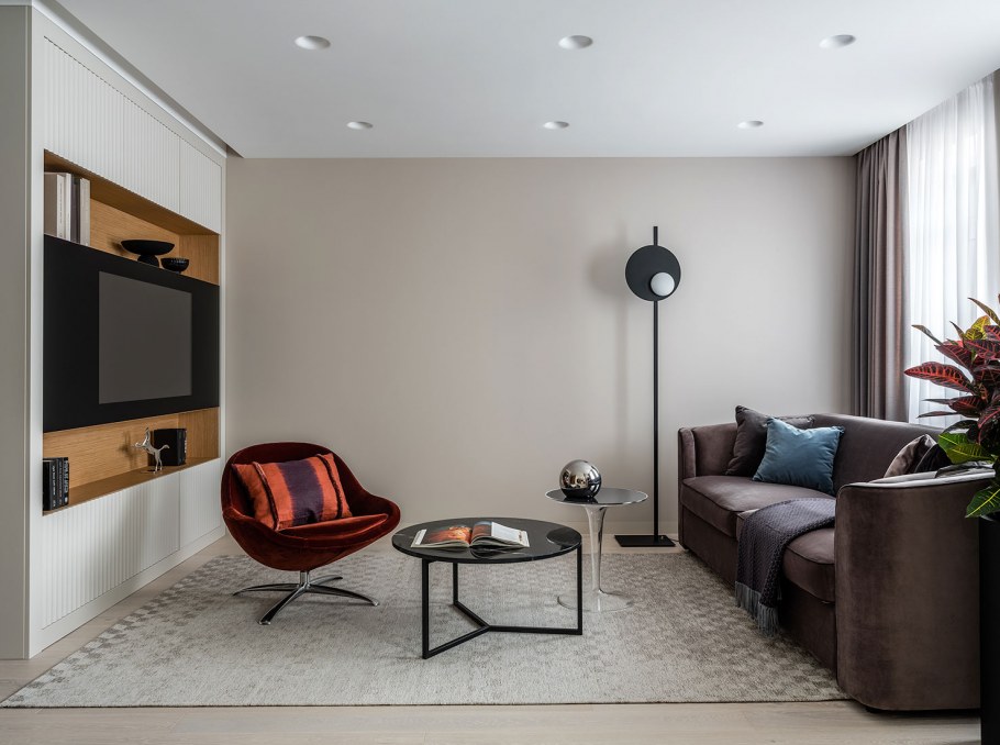 Гостиная лофт Контемпорари