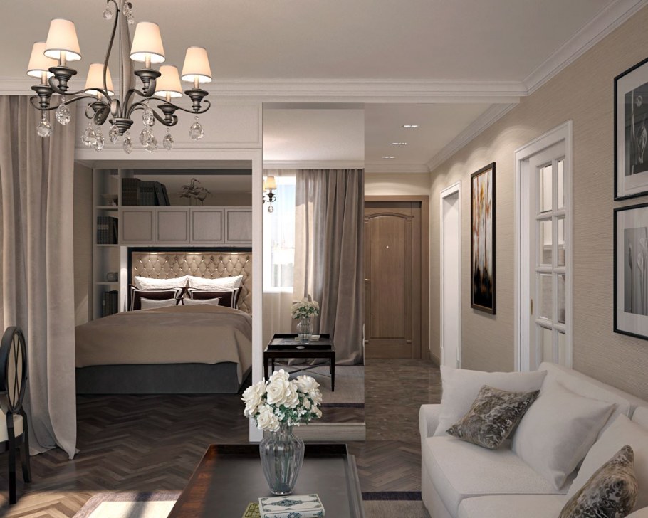 Спальня гостиная Неоклассика