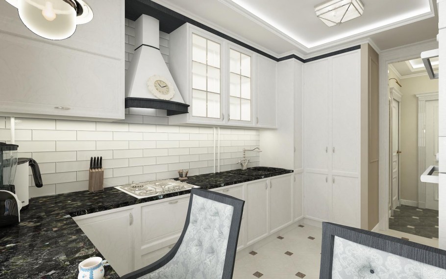 Неоклассика в интерьере квартиры 45 кв.м