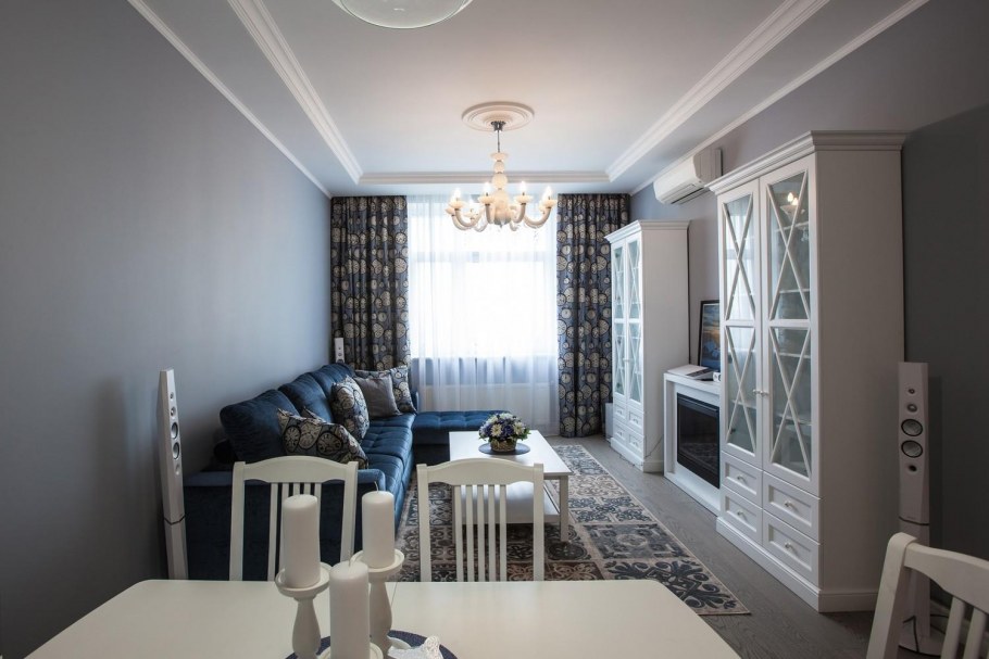 Дизайн проект дома на берегу моря Неоклассика зона отдыха