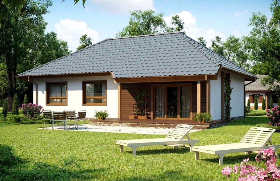 Одноэтажный дом 130 кв