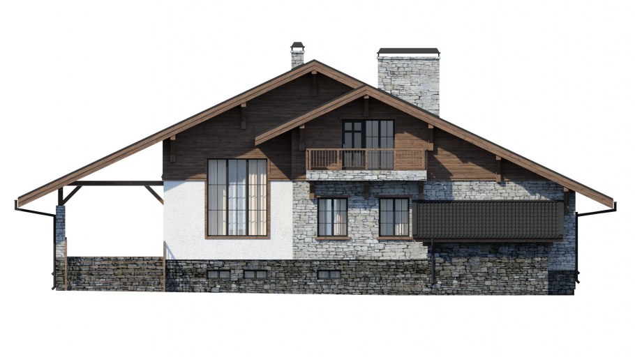 Шале с цоколем