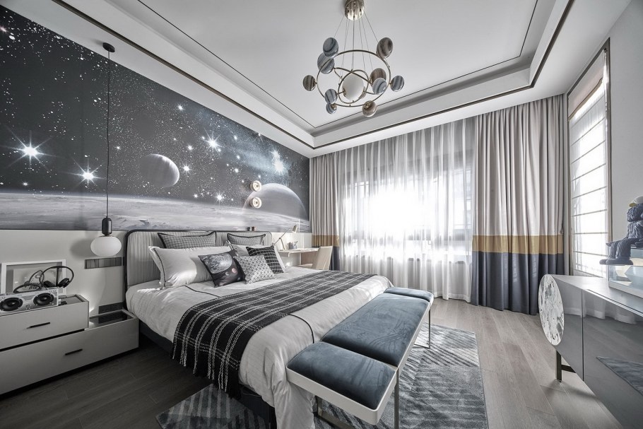 Шикарная мужская спальня