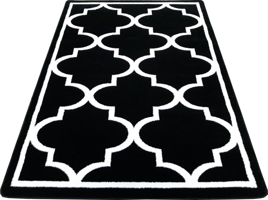 Ковер черно белый