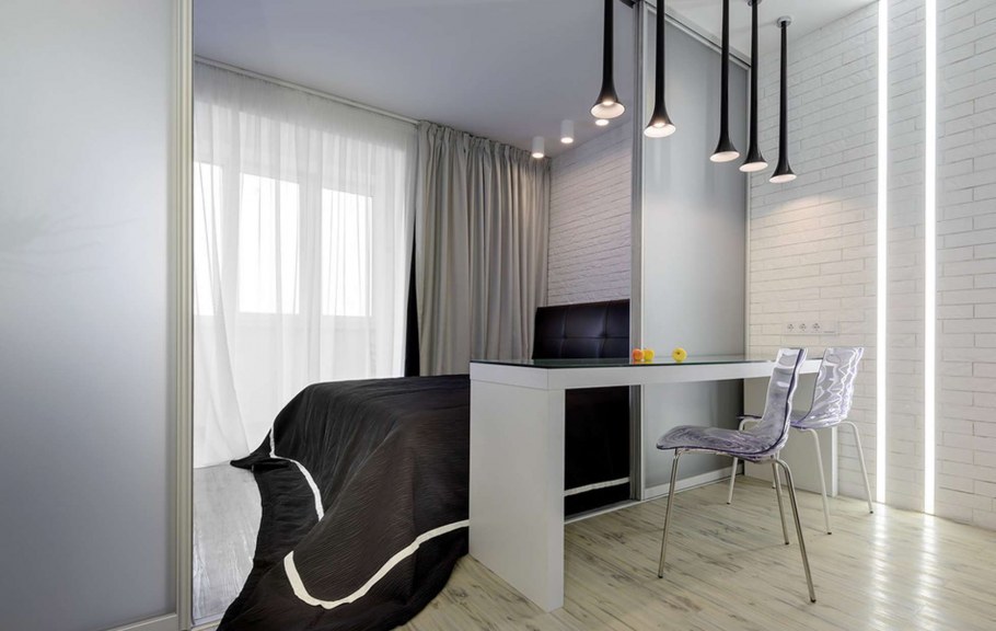 Интерьер студии 29 кв.м